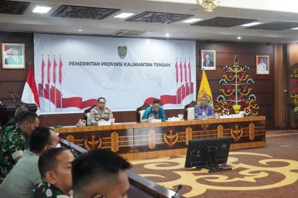 Suasana persiapan peringatan Hari Ulang Tahun ke-80 Kemerdekaan Republik Indonesia di Aula Eka Hapakat, Kantor Gubernur Kalteng. Foto: Istimewa