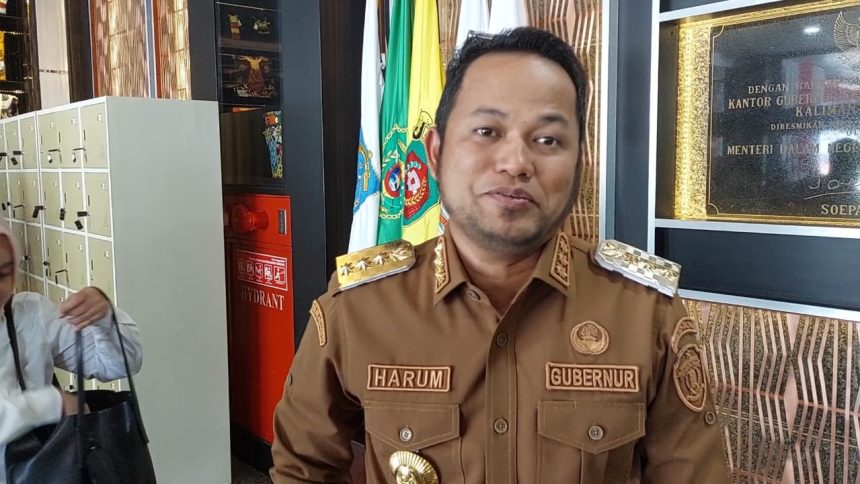 Gubernur Kalimantan Timur, Rudy Mas’ud, saat diwawancarai awak media Lenterakalimantan.com di Kantor Gubernur Kaltim.