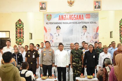 Anjangsana Pemprov Kalteng dalam rangka memperingati Hari Ulang Tahun ke-80 Kemerdekaan Republik Indonesia tingkat provinsi di Aula Panti Sosial Bina Remaja. Foto: Antonius Sepriyono/lenterakalimantan.com