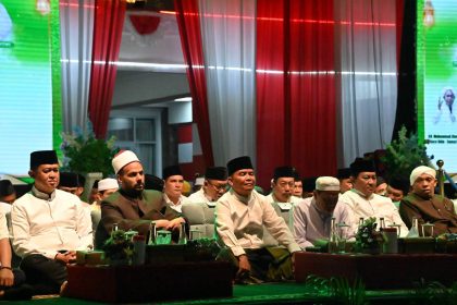 Gubernur Kalimantan Tengah Agustiar Sabran, saat menghadiri Tabligh Akbar Kebangsaan yang digelar dalam rangka memperingati Hari Ulang Tahun ke-80 Kemerdekaan Republik Indonesia. Foto: Istimewa