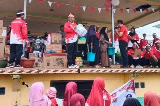 Jalan Sehat Meriahkan HUT ke-80 RI di Desa Pantai, DPRD Kotabaru Beri Dukungan