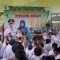 Puluhan Siswa-Siswi di SMP Negeri 2 Awayan, saat mengikuti kegiatan B2SA Goes to School Sumber Foto: MC Balangan