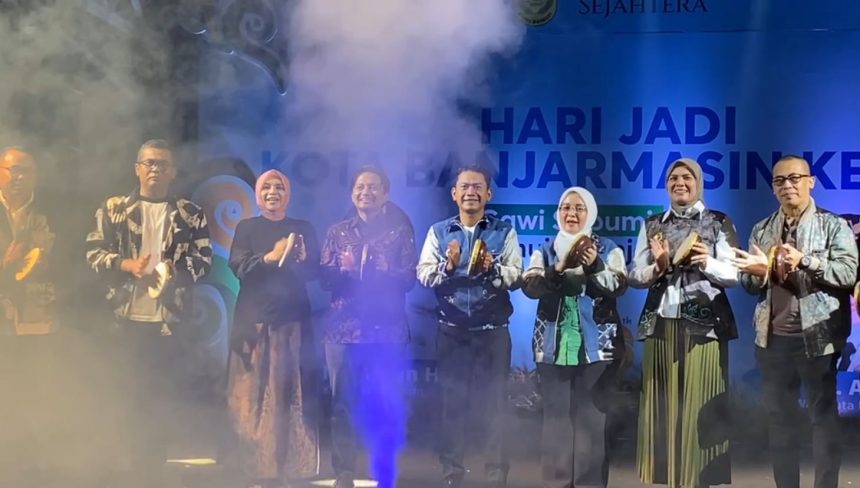 Pembukaan HUT Ke-499 Banjarmasin yang diadakan di balai kota setempat. Foto: Amel/lenterakalimantan.com