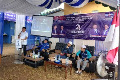 Hadiri HUT ke-24 Demokrat, Bupati Tala Rahmat Trianto Tegaskan Bergabung dengan Partai Demokrat
