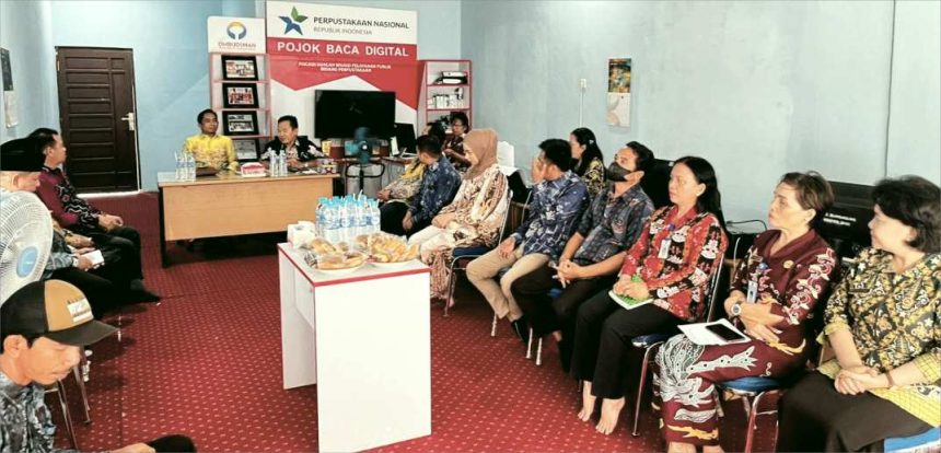 Belasan anggota Komisi I DPRD Banjar, Kalsel, melakukan kunjungan kerja, ke Dinas Perpustakaan dan Kearsipan (DPK) Barito Timur, Kalteng, Kamis (11/9/2025). Foto: Istimewa