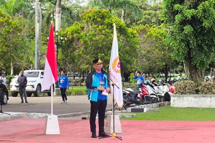Bupati Tabalong, H Muhammad Noor Rifani memberikan arahannya. Foto: JM/lenterakalimantan.com
