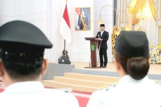 Angela–Suhuk Resmi Pimpin Mahulu, Gubernur Rudy Mas’ud Titip Amanah Antikorupsi dan Pembangunan