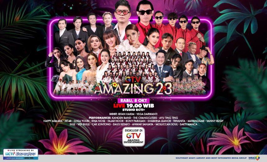 Bertabur Kolaborasi Bintang-Bintang Spektakuler! Kangen Band Dan The Changcuters Meriahkan Malam Perayaan Ulang Tahun Gtv Ke-23!
