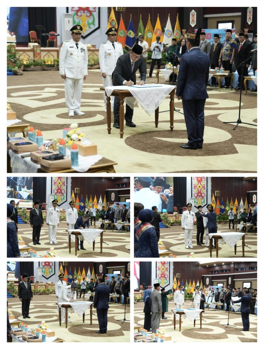 Shalahuddin dan Felix Sonadie Resmi Pimpin Barito Utara, Gubernur Agustiar Sabran Tekankan Kesejahteraan Rakyat