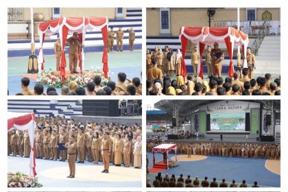 Perdana Pimpin Apel Gabungan, Bupati Shalahuddin Tekankan Sinergi dan Pelayanan Profesional ASN Barito Utara