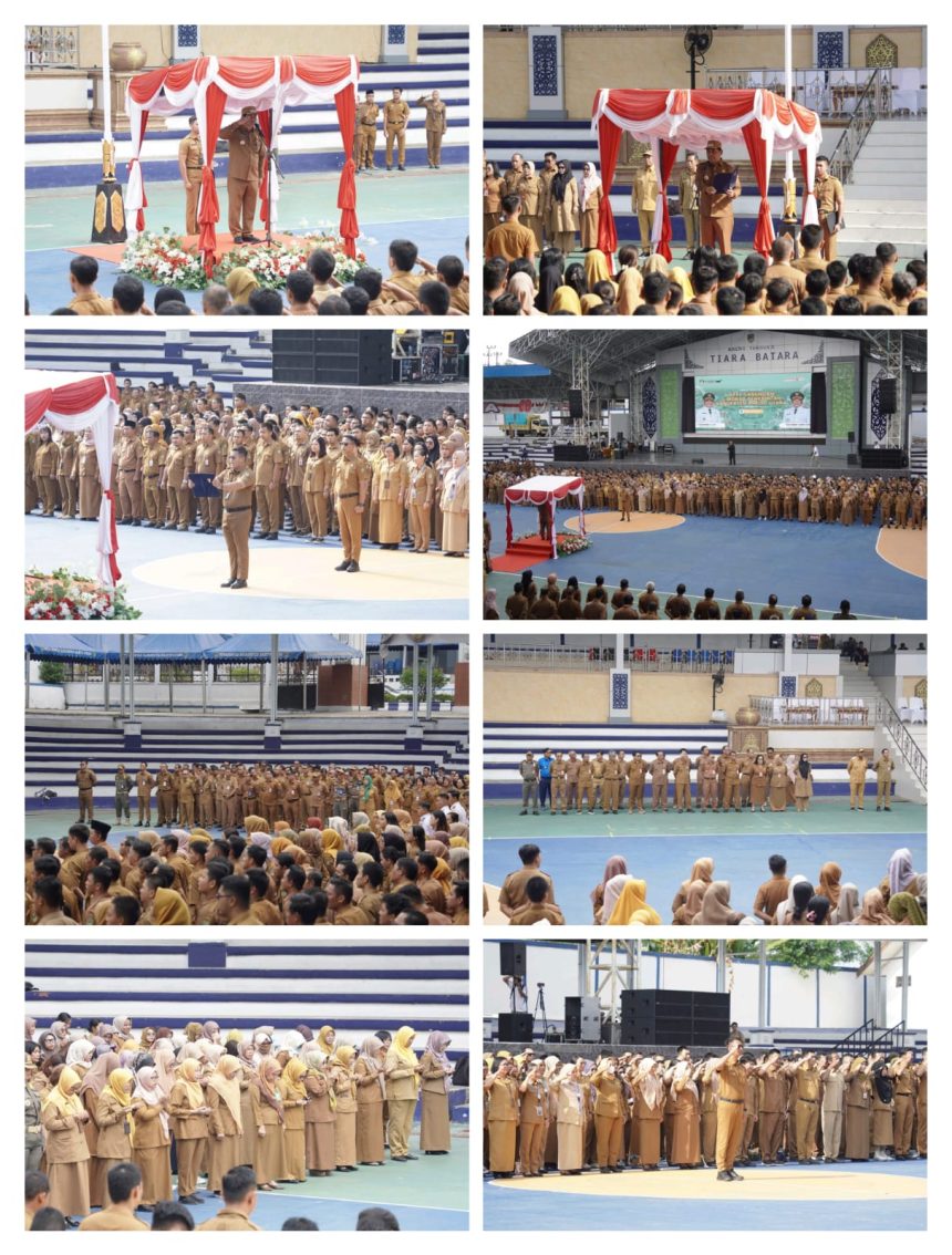 Perdana Pimpin Apel Gabungan, Bupati Shalahuddin Tekankan Sinergi dan Pelayanan Profesional ASN Barito Utara