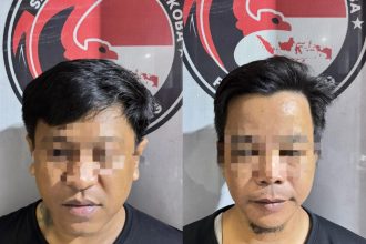 Kedua pelaku berinisial FH dan AA yang telah ditangkap Satresnarkoba. Foto: Humas Polres Tabalong