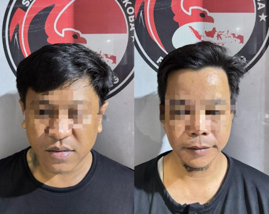 Kedua pelaku berinisial FH dan AA yang telah ditangkap Satresnarkoba. Foto: Humas Polres Tabalong
