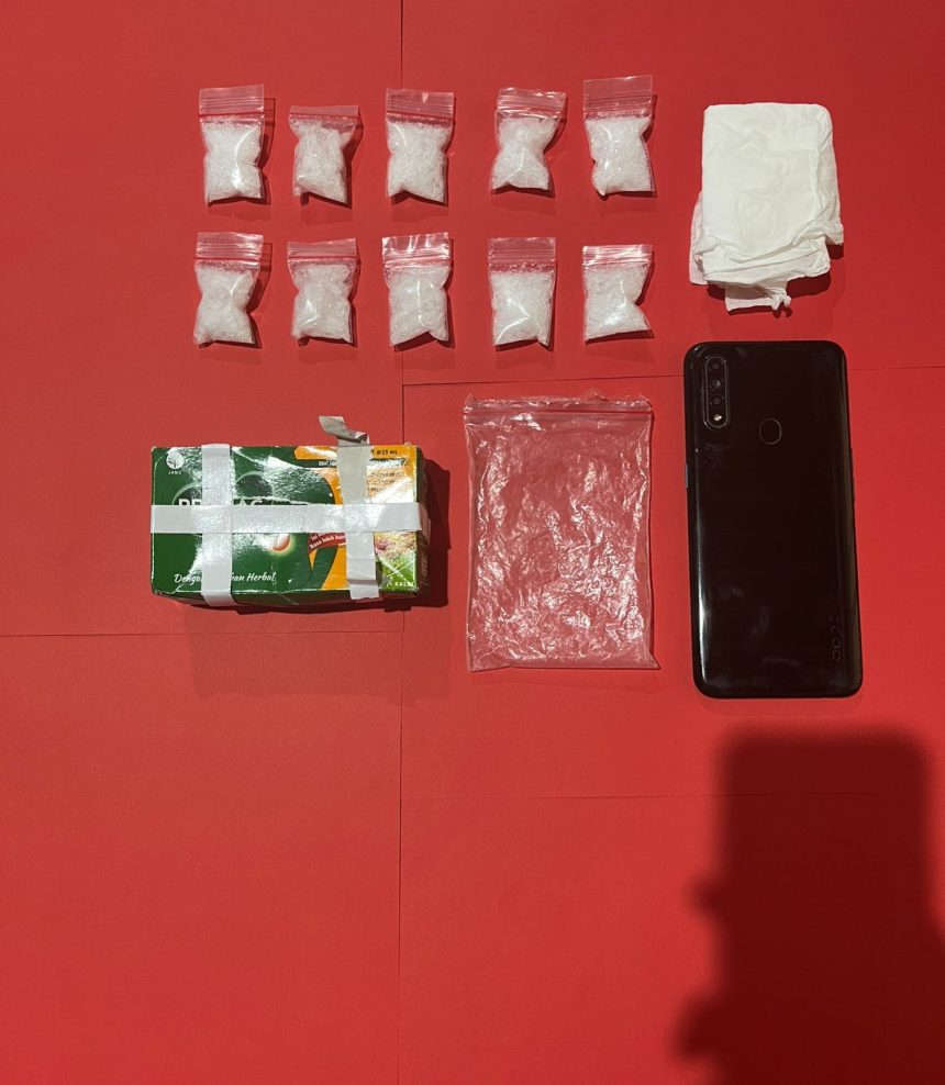 Kurir Narkotika Asal Banjarmasin Ditangkap Polisi, 10 Paket Sabu Gagal Diedarkan