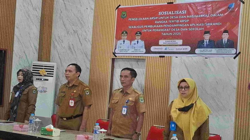 Pemkab Kapuas Gelar Sosialisasi Pengelolaan Arsip dan Pendampingan Aplikasi SRIKANDI