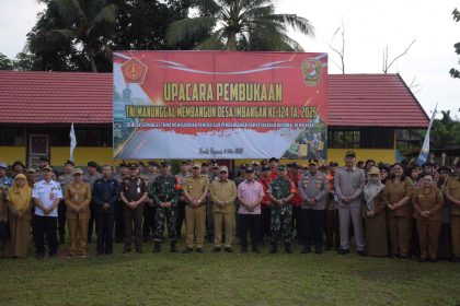 Bupati Kapuas Buka TMMD Imbangan ke-124 Tahun 2025 di Kecamatan Mantangai