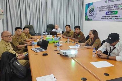 Pemkab Barito Timur dan BPJS Kesehatan Rekonsiliasi Data Peserta yang Dibiayai Daerah. Dok : Pemkab Bartim