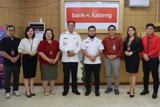 Bupati dan Wakil Bupati Barito Timur Kunjungi Bank Kalteng