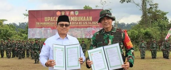 Pj Bupati Barito Utara Resmi Buka TMMD 126, Fokus Perkuat Infrastruktur Desa