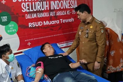 Bupati Barito Utara Resmi Buka Bakti Sosial Donor Darah, Parkir Gratis, dan Luncurkan Inovasi SRIKANDI serta SIMPATIK