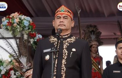 Peringati Hari Sumpah Pemuda ke-97, Pemkab Barito Utara Gelar Upacara di Arena Terbuka Tiara Batara