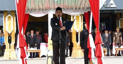 Bupati Barito Utara Pimpin Apel Peringatan Hari Pahlawan