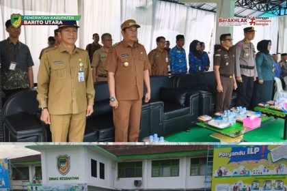Pemkab Barito Utara Gelar Apel Peringatan HKN ke-61: Wujudkan Generasi Sehat Menuju Indonesia Emas 2045