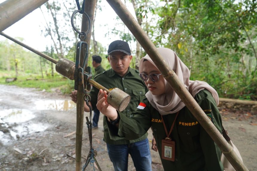 Disperindag Balangan Awasi dan Data Timbangan Pengepul Karet di Awayan