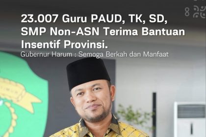Gubernur Harum Realisasikan Insentif Guru Non-ASN PAUD hingga SMP di Kaltim