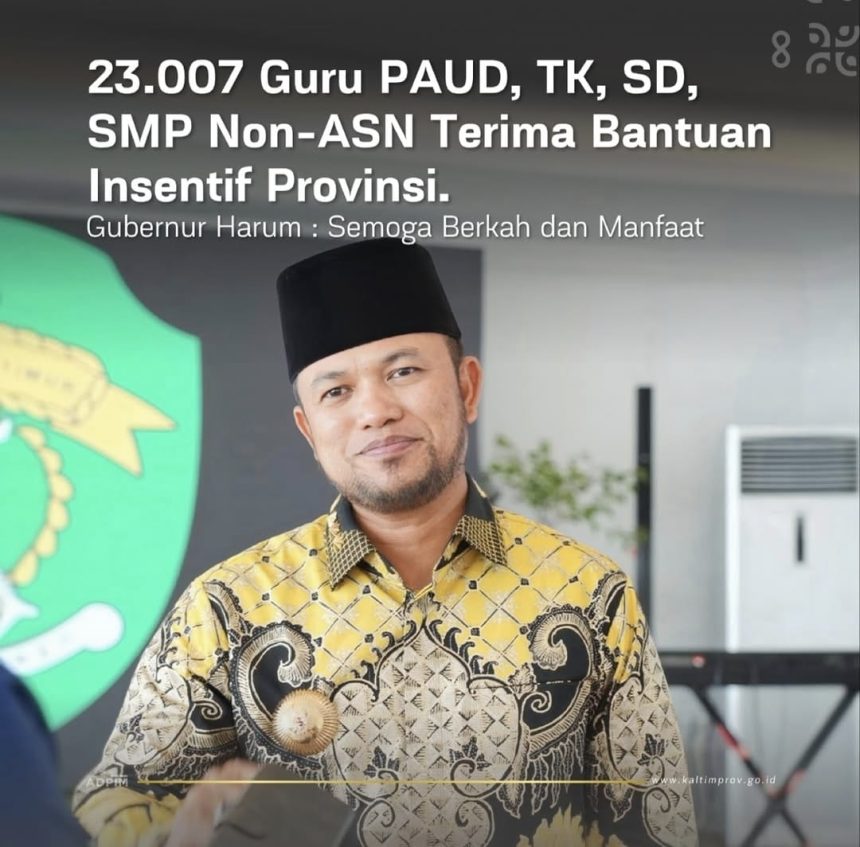 Gubernur Harum Realisasikan Insentif Guru Non-ASN PAUD hingga SMP di Kaltim