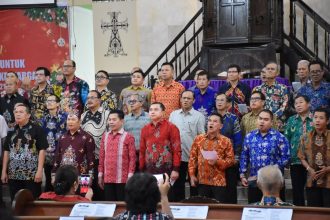 Wabup Kapuas Hadiri Perayaan Natal Lansia Resort GKE Kuala Kapuas