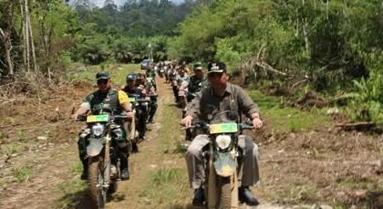 Tim Wasev TMMD ke-126 Tinjau Progres Pembangunan di Desa Jamut Barito Utara