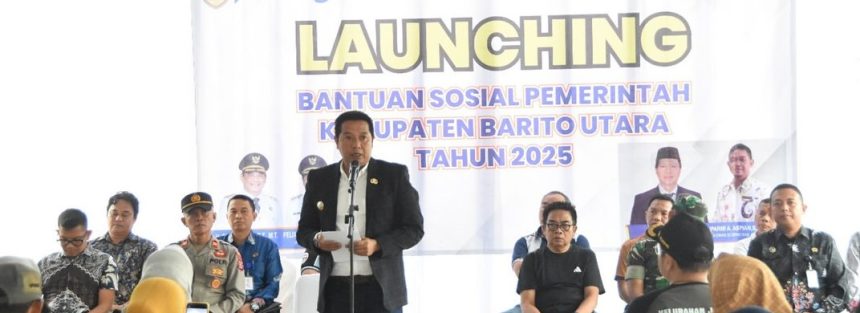 Pemkab Barito Utara Launching Penyerahan Bantuan Sosial 2025, Sasar 918 Penerima Manfaat