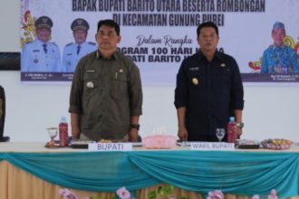 Bupati dan Wakil Bupati Barito Utara Tinjau Program 100 Hari Kerja di Kecamatan Gunung Purei