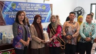 TP PKK Barito Utara Sosialisasikan Pencegahan Pernikahan Anak di Desa Lemo I