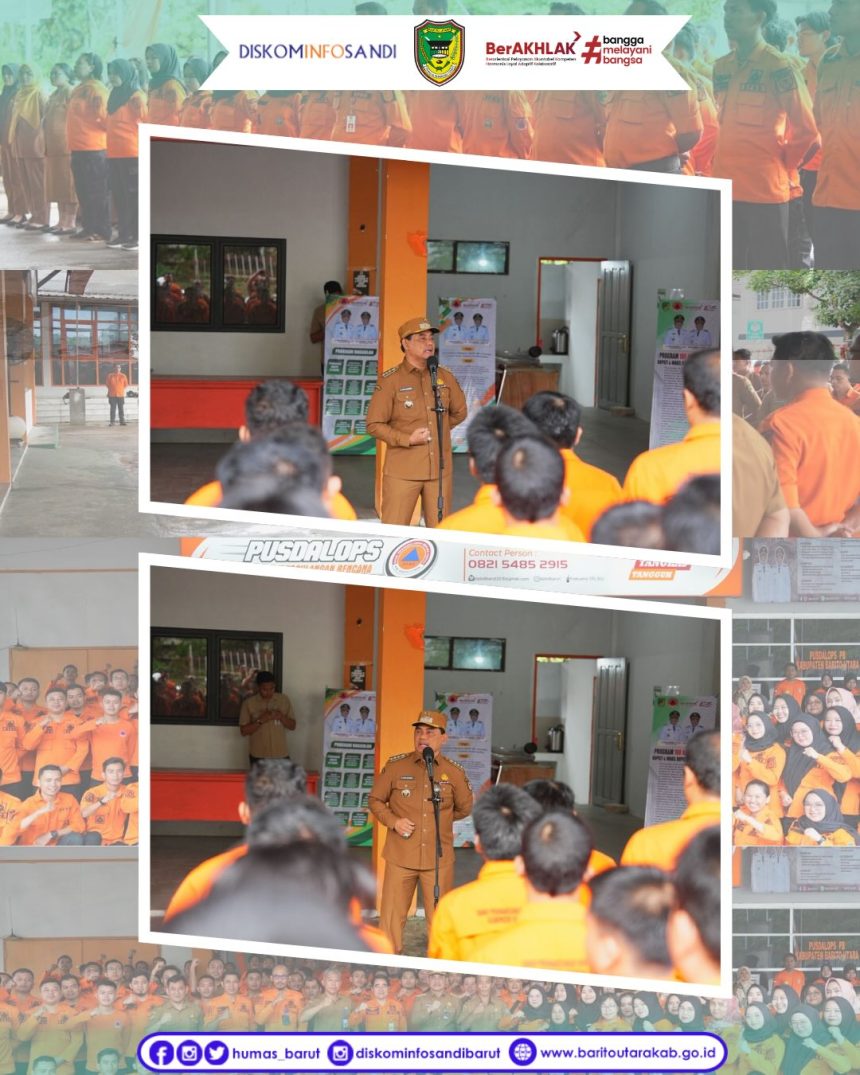 Pimpin Apel BPBD, Bupati Barito Utara Tekankan Kesiapsiagaan Hadapi Potensi Bencana