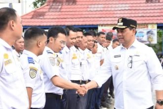 Bupati Barito Utara Sidak Apel Pagi di Dishub, Tekankan Disiplin dan Kinerja ASN