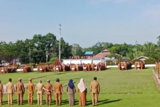 Apel Gabungan Pemkab Balangan Ajak ASN Ikut Donor Darah Serentak Peringati HUT ARSADA ke-25