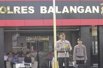 Wabup Balangan Hadiri Apel Gelar Pasukan Operasi Zebra Intan 2025 Polres Balangan