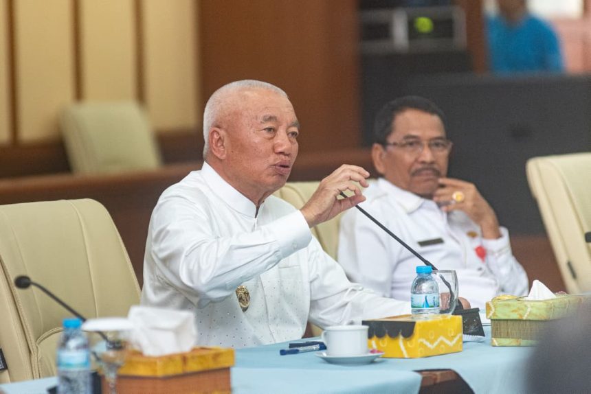 Gubernur H. Muhidin Pimpin Rakor Persiapan Kunjungan Kerja Presiden RI Prabowo ke Kalsel