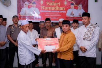 Bupati Kapuas Safari Ramadhan di Kapuas Murung, Tinjau Jembatan Antar Desa