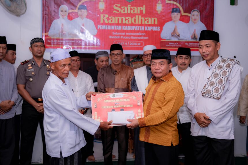 Bupati Kapuas Safari Ramadhan di Kapuas Murung, Tinjau Jembatan Antar Desa