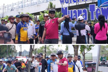 Bupati Barito Utara Gowes Keliling Kota, Pantau Infrastruktur dan Kebersihan
