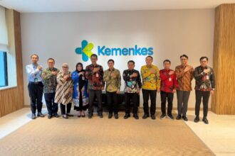 Bupati Kapuas HM Wiyatno didampingi Sekda Kapuas Dr Usis I Sangkai saat berkunjung ke Kementerian Kesehatan dan disambut Wakil Menteri Kesehatan Dante Saksono Harbuwono, Rabu (6/5).