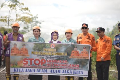 TP Posyandu Kapuas Ikuti Simulasi Penanganan Karhutla di Mantangai