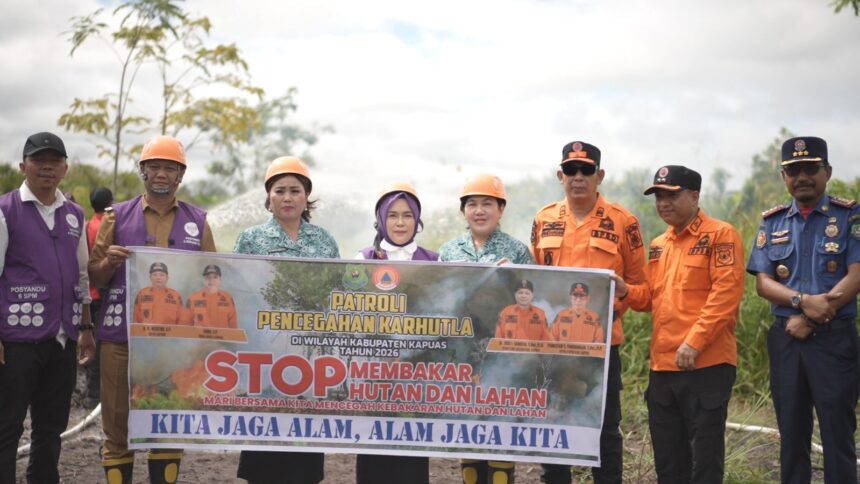 TP Posyandu Kapuas Ikuti Simulasi Penanganan Karhutla di Mantangai