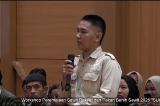 Ketua APMI Sumsel Saat Memberikan Tanggapan Perihal Beasiswa Yang Diselenggarakan Oleh BPDP (Dokumen Milik Media Sawit Indonesia)