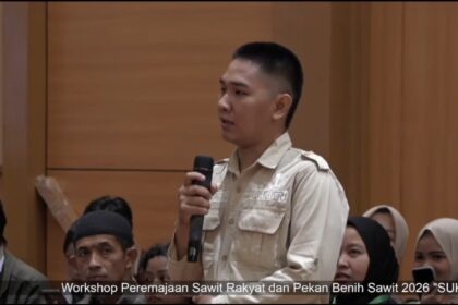Ketua APMI Sumsel Saat Memberikan Tanggapan Perihal Beasiswa Yang Diselenggarakan Oleh BPDP (Dokumen Milik Media Sawit Indonesia)
