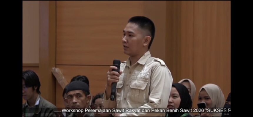 Ketua APMI Sumsel Saat Memberikan Tanggapan Perihal Beasiswa Yang Diselenggarakan Oleh BPDP (Dokumen Milik Media Sawit Indonesia)