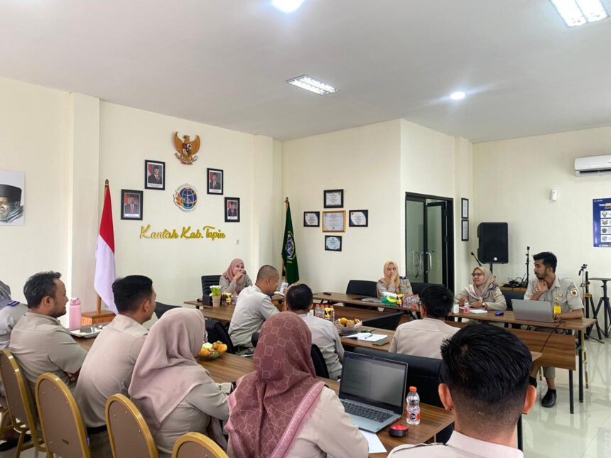 Kantor Pertanahan Tapin Gelar Rapat Monev Sertipikasi Tanah Wakaf dan PTSL